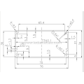 76*39mm Electrical Power Box Aluminum Extrusion Processing